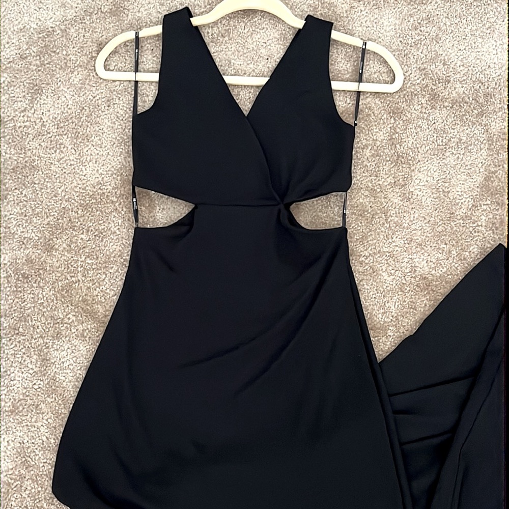 Black Maxi Dress with side cut outs